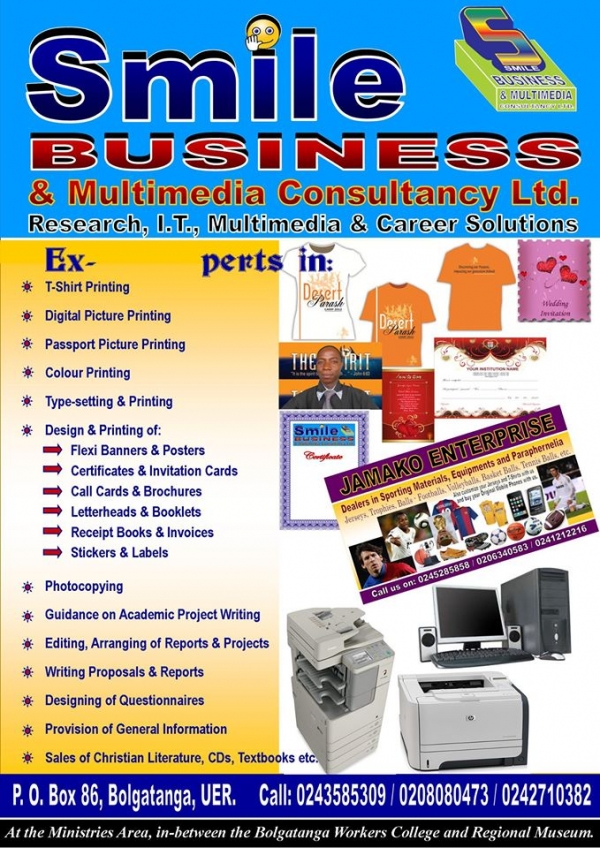 Smile Business and Multimedia Company Ltd. Bolgatanga, Contact Number ...